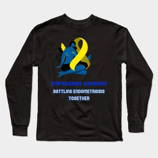 Empowering Warriors: Battling Endometriosis Together Long Sleeve T-Shirt